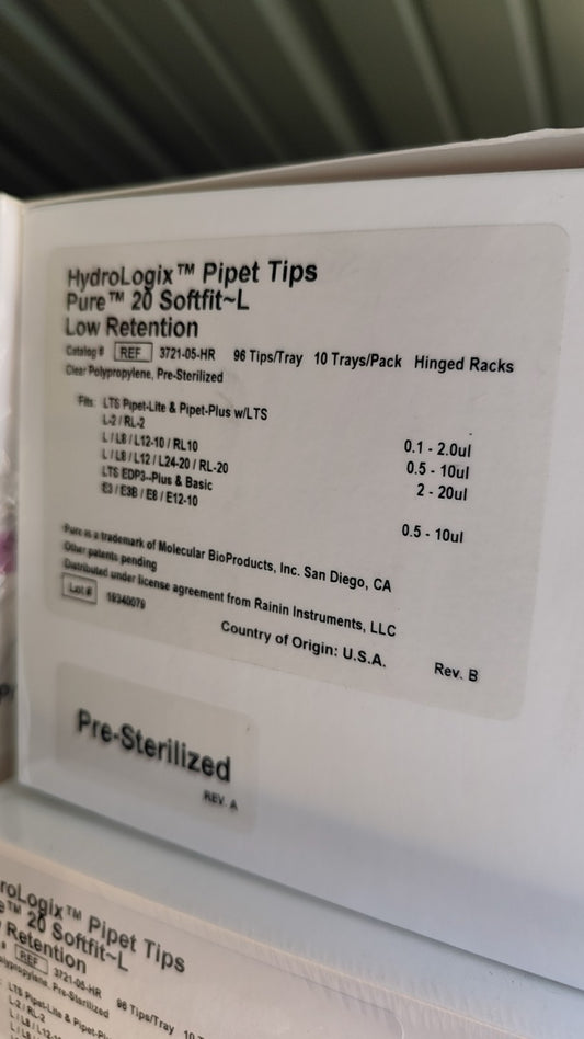 3721-05-HR Thermo LTS Racked 20 ul Tips Box 960 In 10 Racks