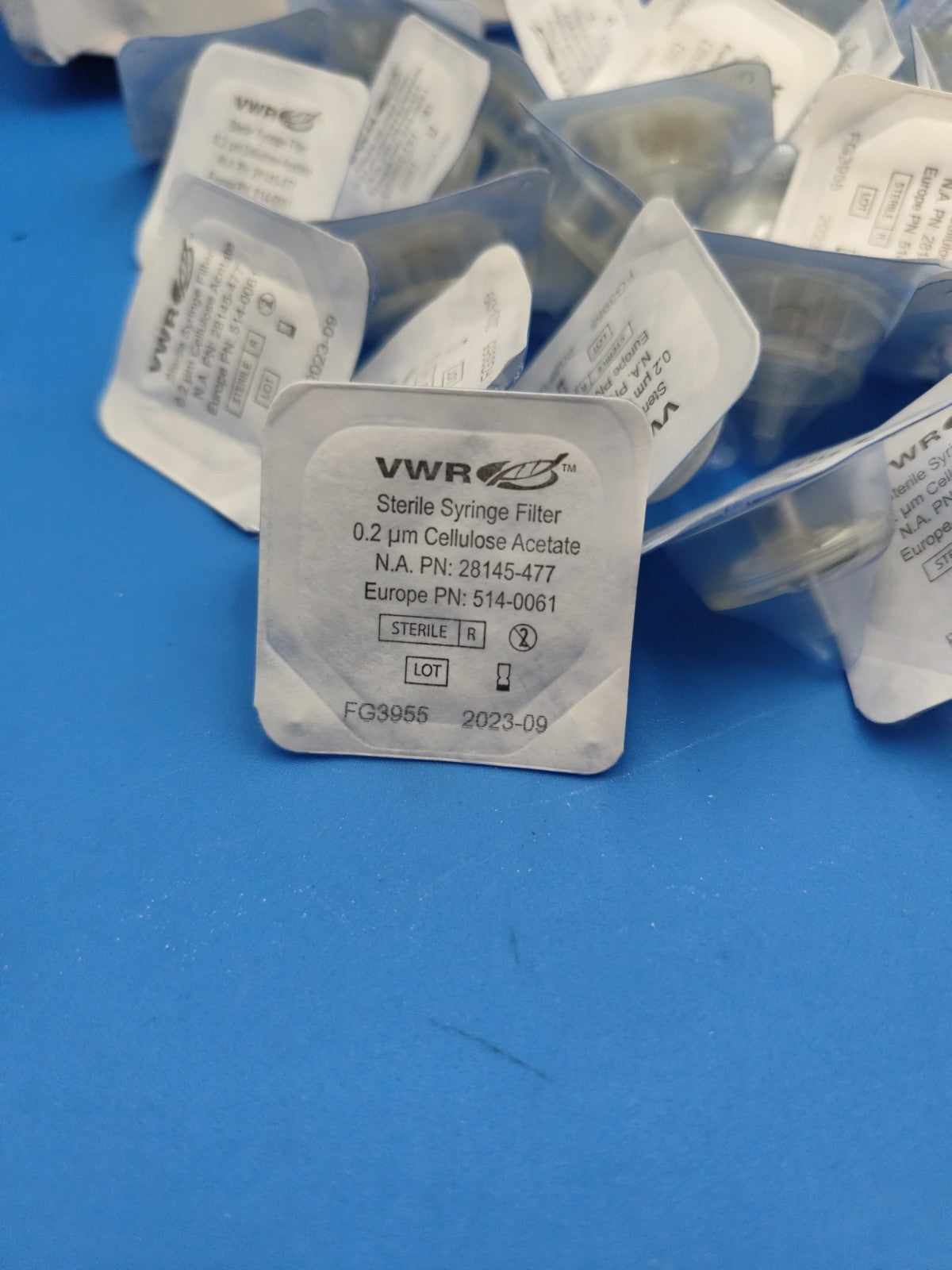 28145-477 Sterile Syringe Filter 0.2µm Cellulose Acetate Membrane Open Box 45 