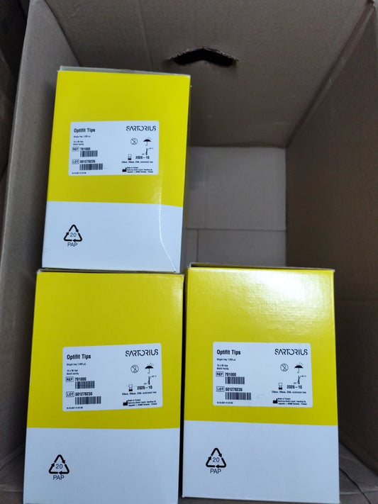 3 Boxes Sartorius Tip 791000 10-1000uL Optifit Tips Case 960 Tips Expi  2026
