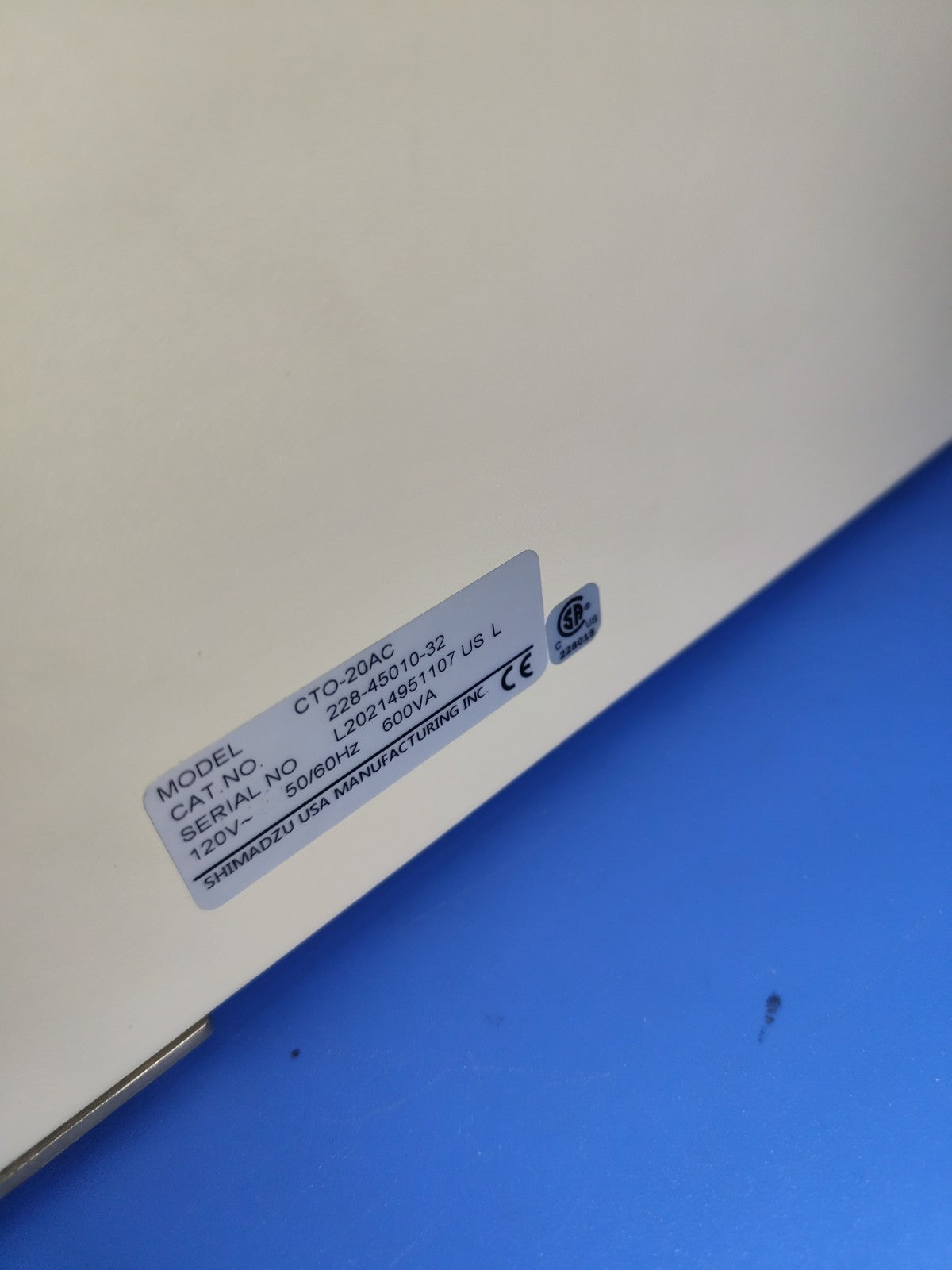 Shimadzu CTO-20AC Prominence Column Oven Door Is Open