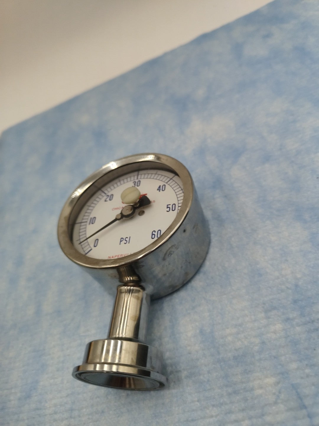 Chicago stainless equipment pressure gauge 60psi