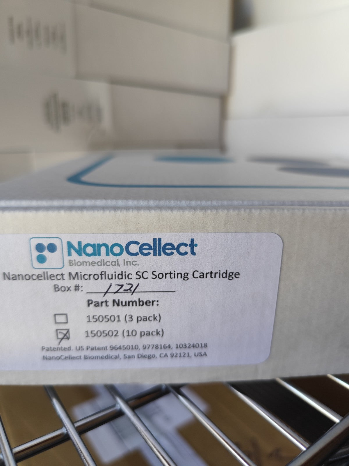 Nano Cellect Microfluidic Bulk Sorting Cartridge 150502 Box Of 10