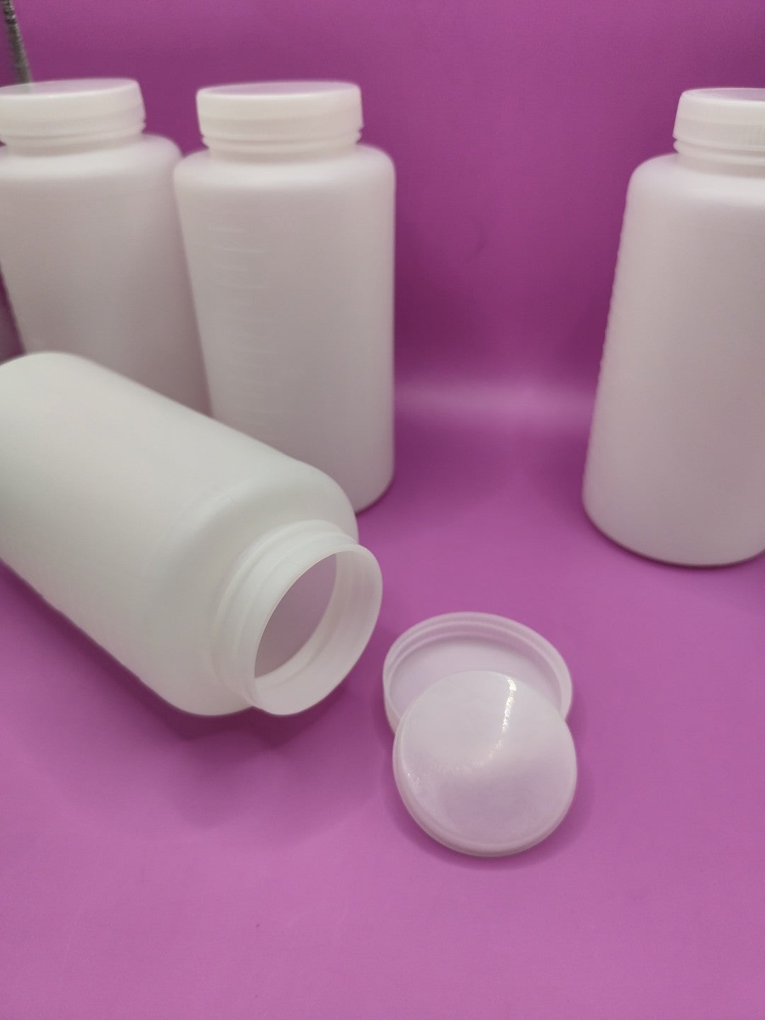 Set Of 4pcs 1000ml HDPE Wide Mouth Plastic Container
