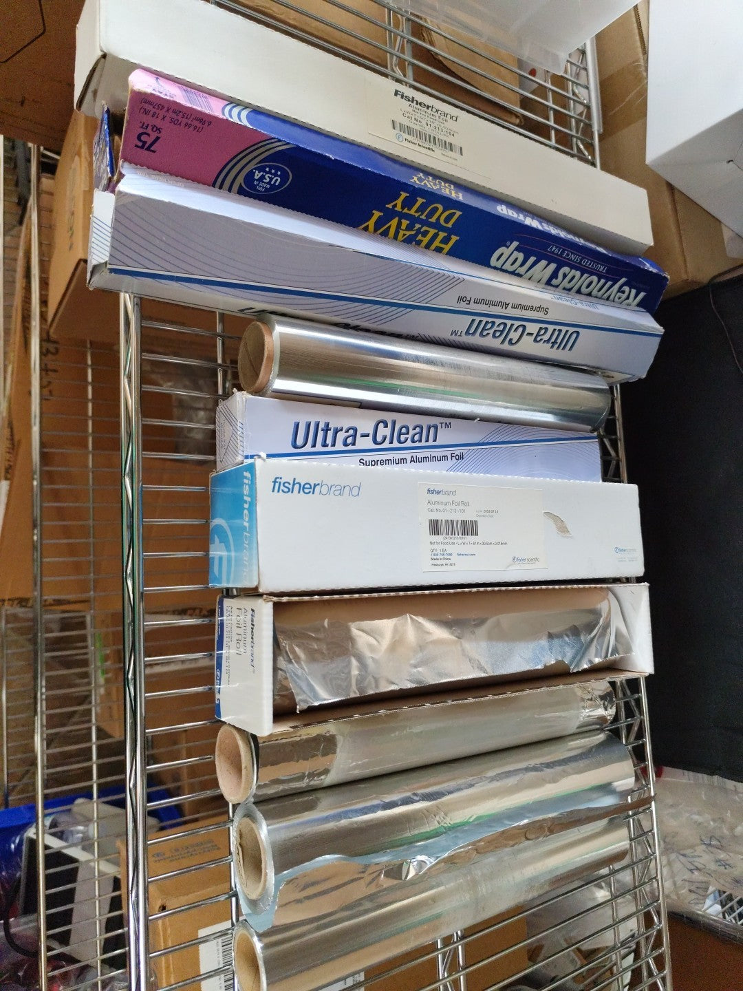 Aluminum Foil 10 Rolls Patially Used
