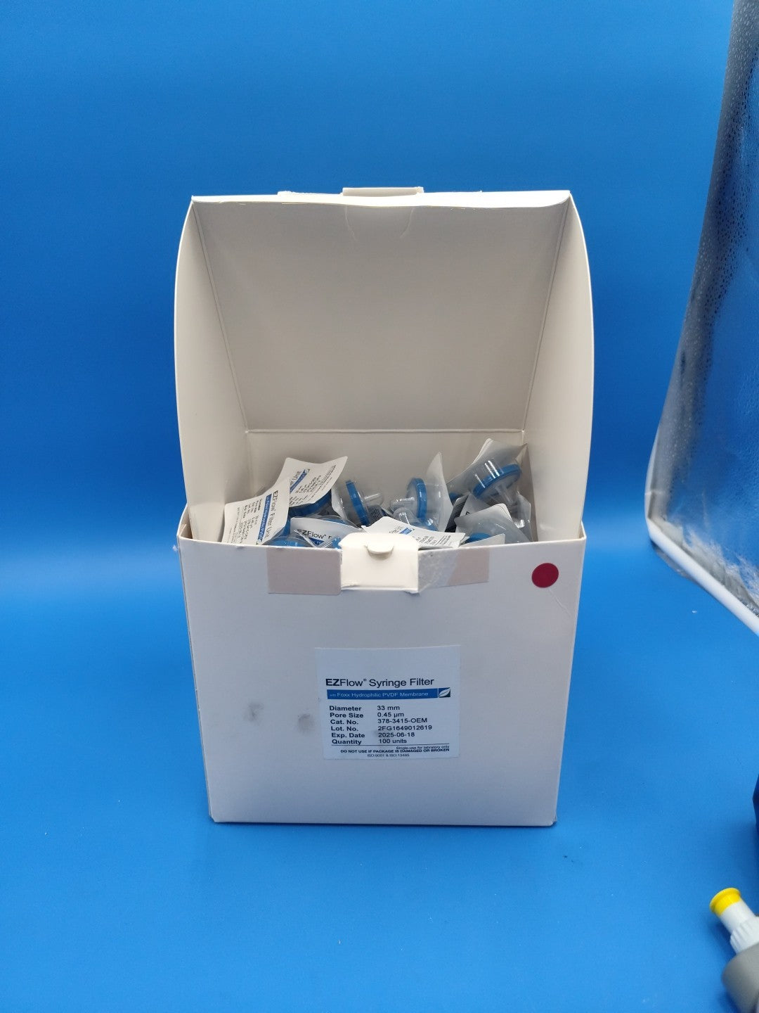 Foxx PVDF Syringe Filter 0.45um 33mm Diameter Expi 2025 