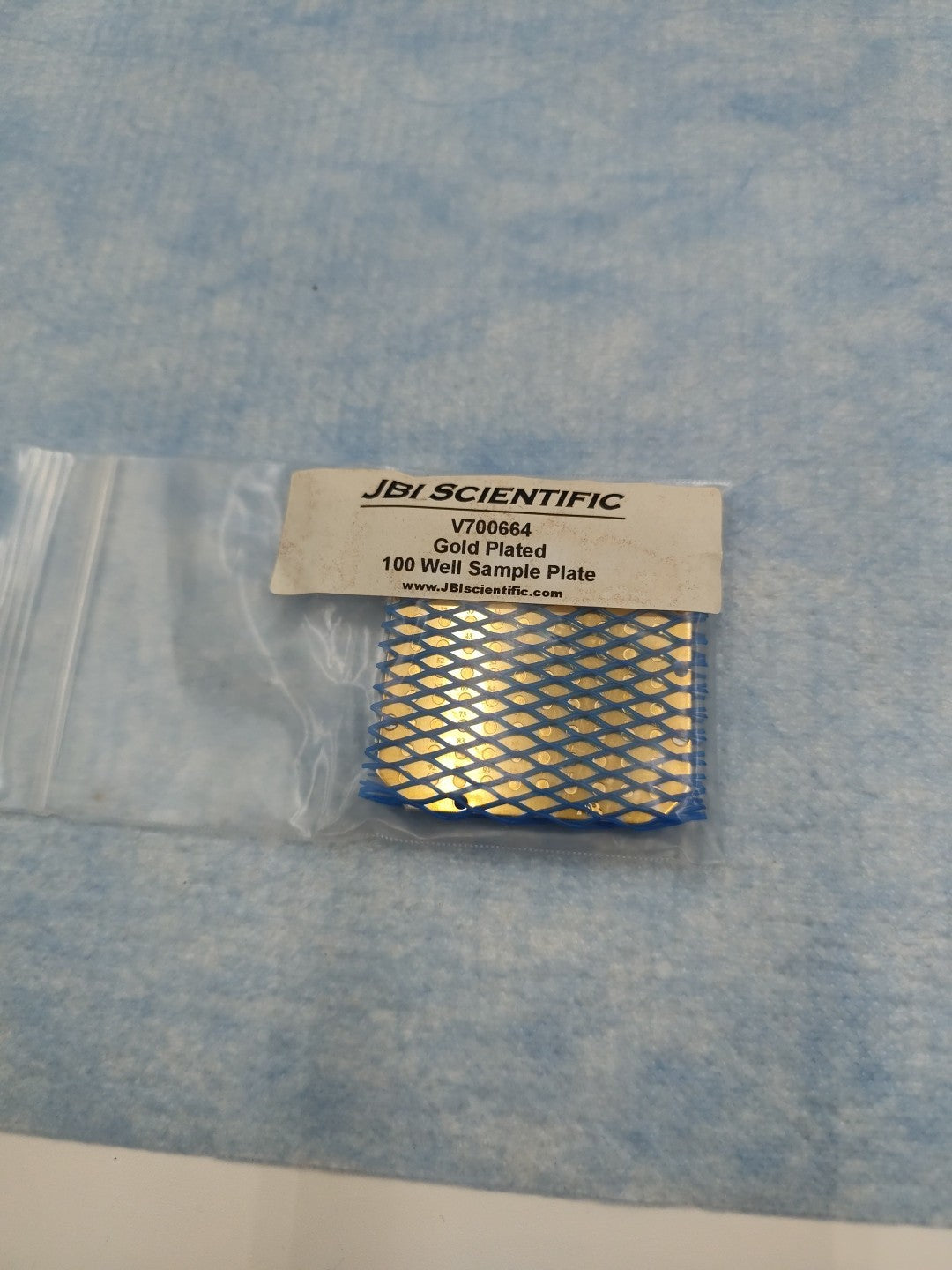 JBI scientific V700664 100 well sample plate gold plated