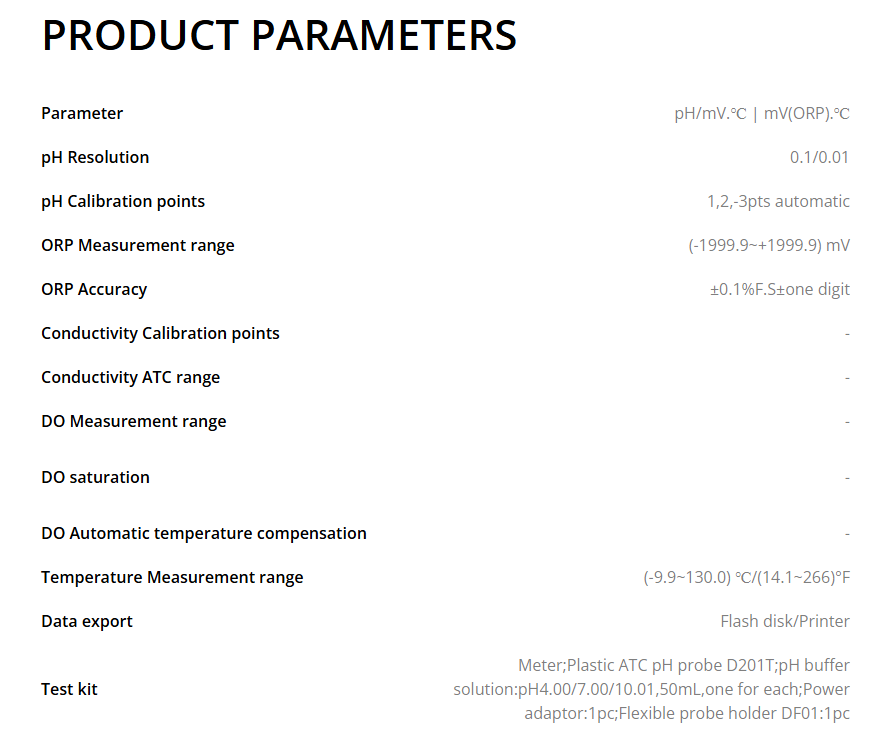 DLAB DPH100 Laboratory pH meter 