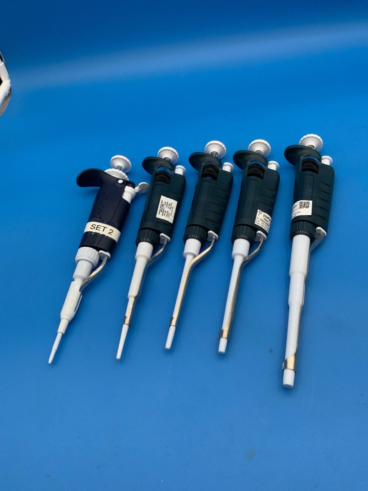 Gilson Pipetman or Equivalent Adjustable Single Multi Channel Manual Pipette Set