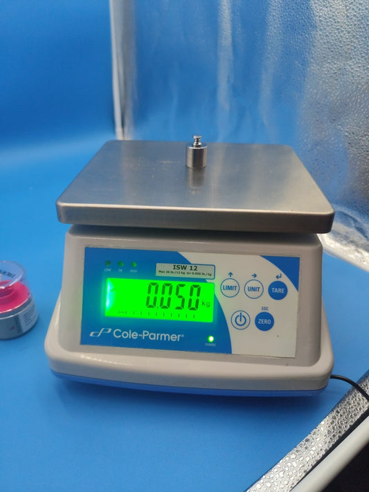 Cole-Parmer ISW 12 scale Max 26 lb 12 Kg  d= 0.005 lb 2g Working 