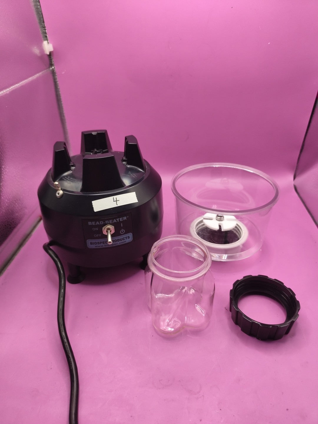 Hamilton Beach Biospec Beat Beater Homogenizer Disrupter Blender