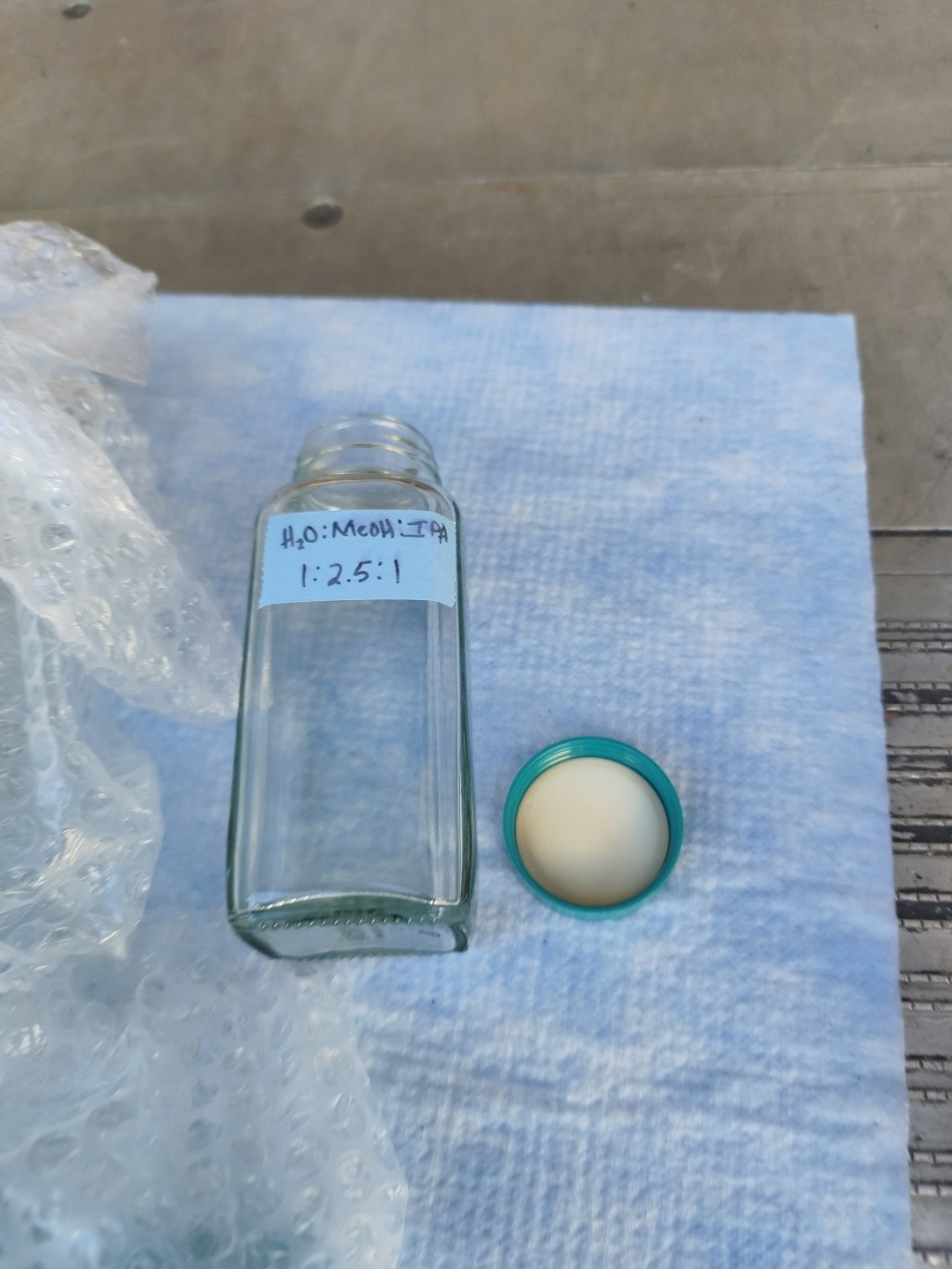 Set Of 9 Glass Reagent Bottles 200ml