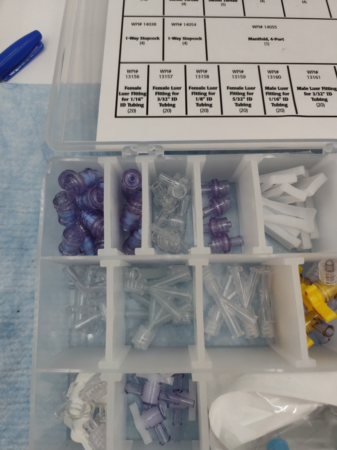 world precision instruments lower valve assortment fittings 14011