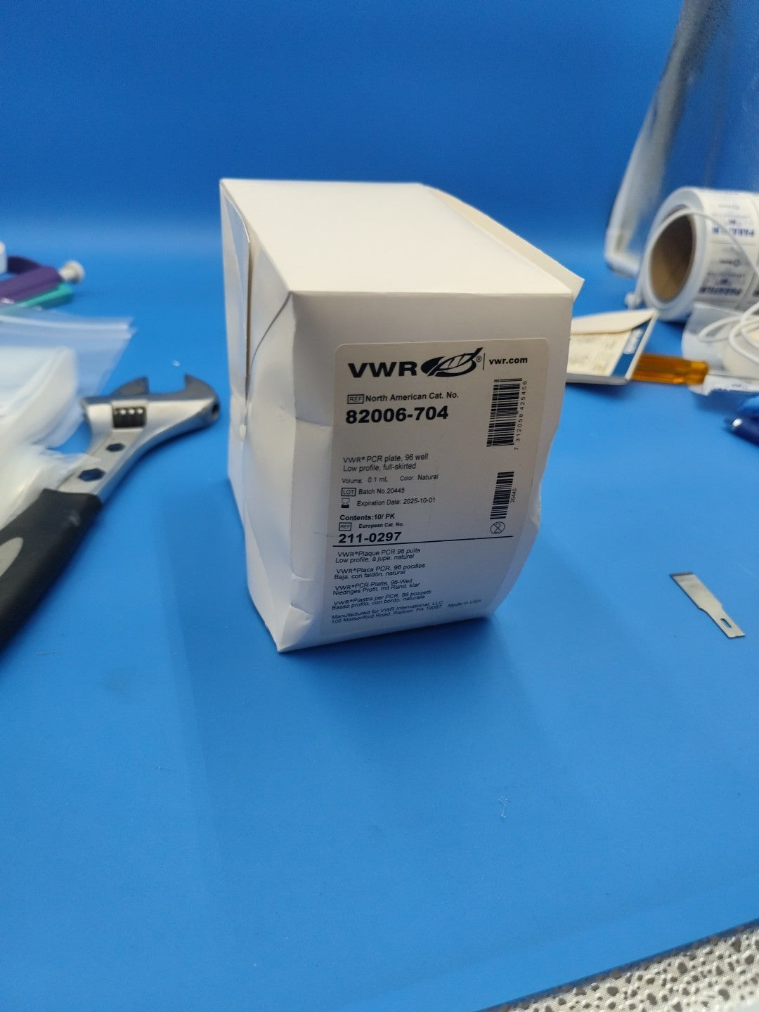 Vwr PCR 96 well Plate 82006-704 New pk10 Low Profile 0.1ml