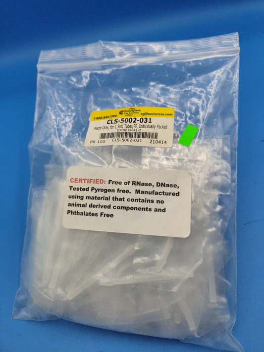 CLS-5002-031 Pestle Only, for 1.5mL Tubes PP Individually Packed