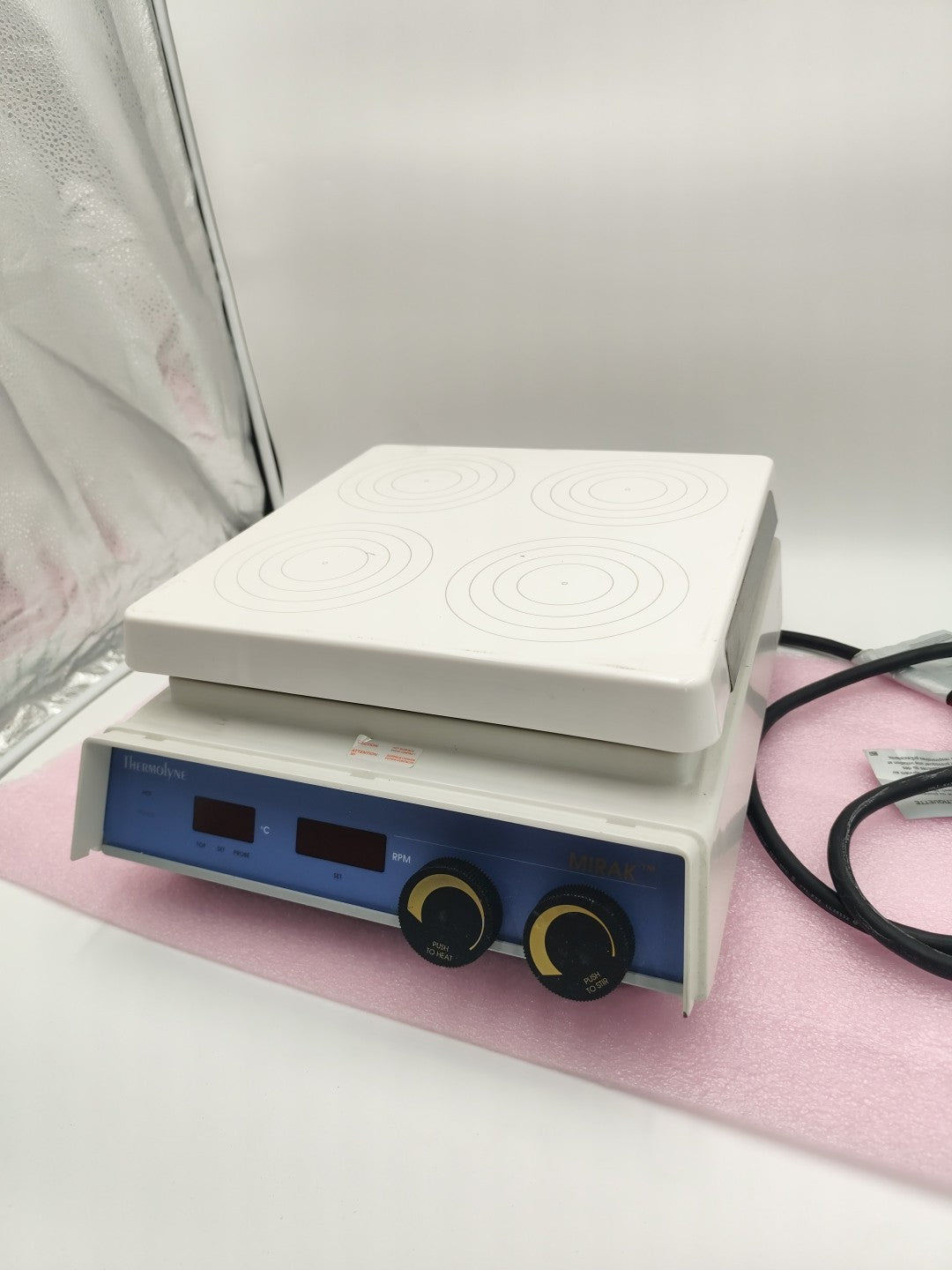 Barnstead /Thermolyne Mirak 4 Position Digital Heating Magnetic Stirrer SP73235