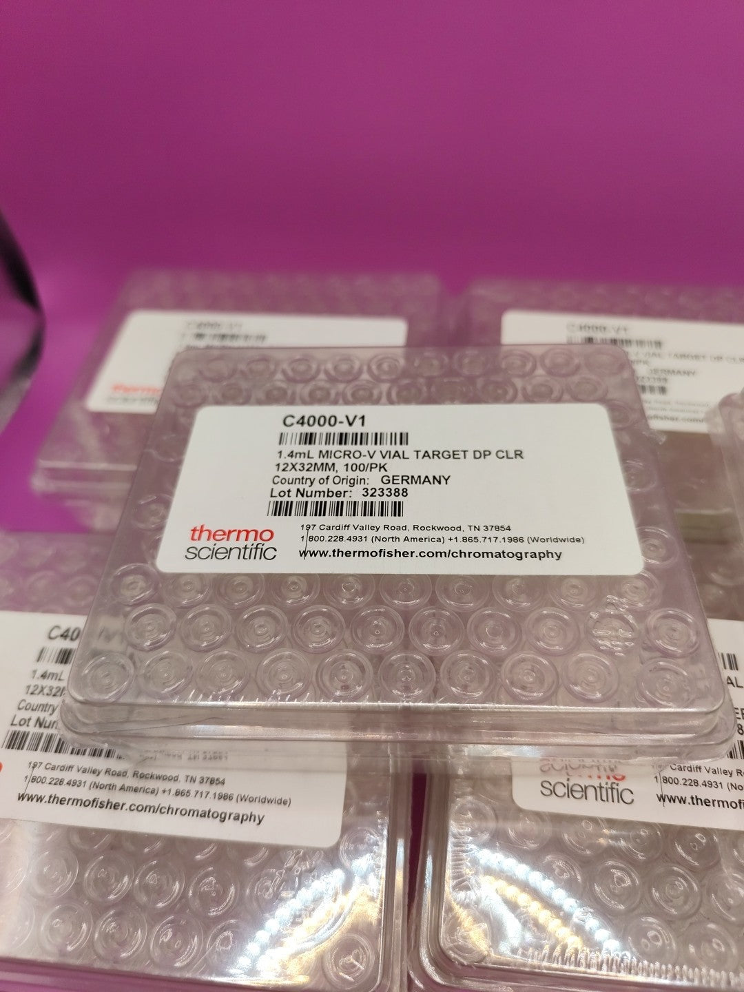 Thermo Scientific 9mm Clear Glass Screw Thread Vials C4000V1 Pack Of 100