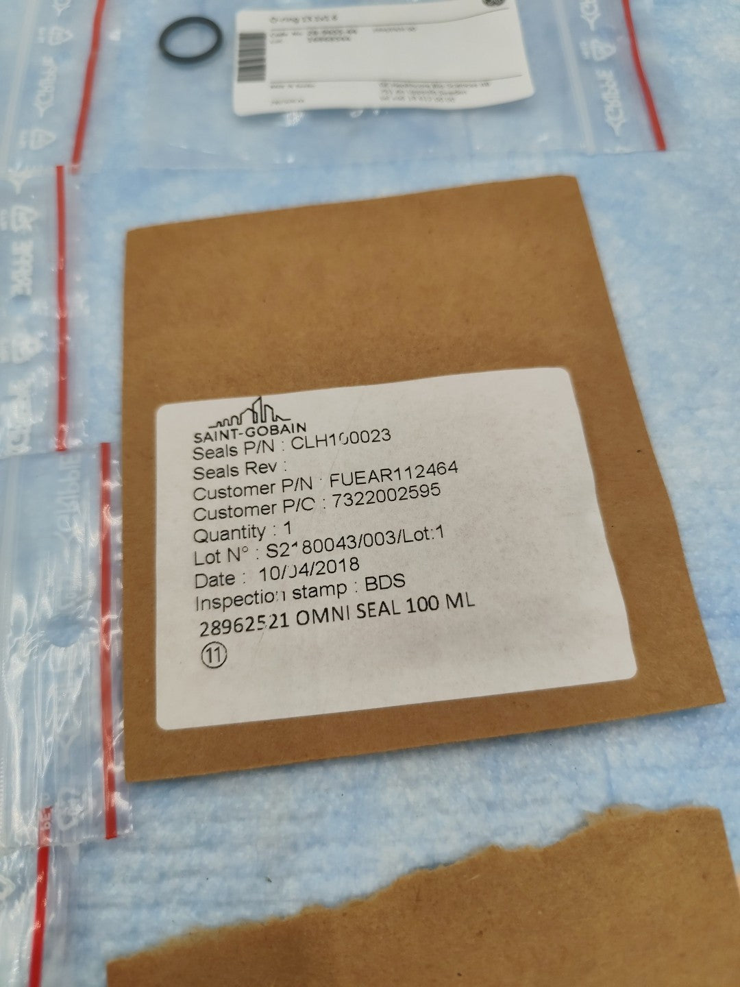 GE Cytiva PM Parts For Akta Pump Wash House O Ring Omni Seal etc