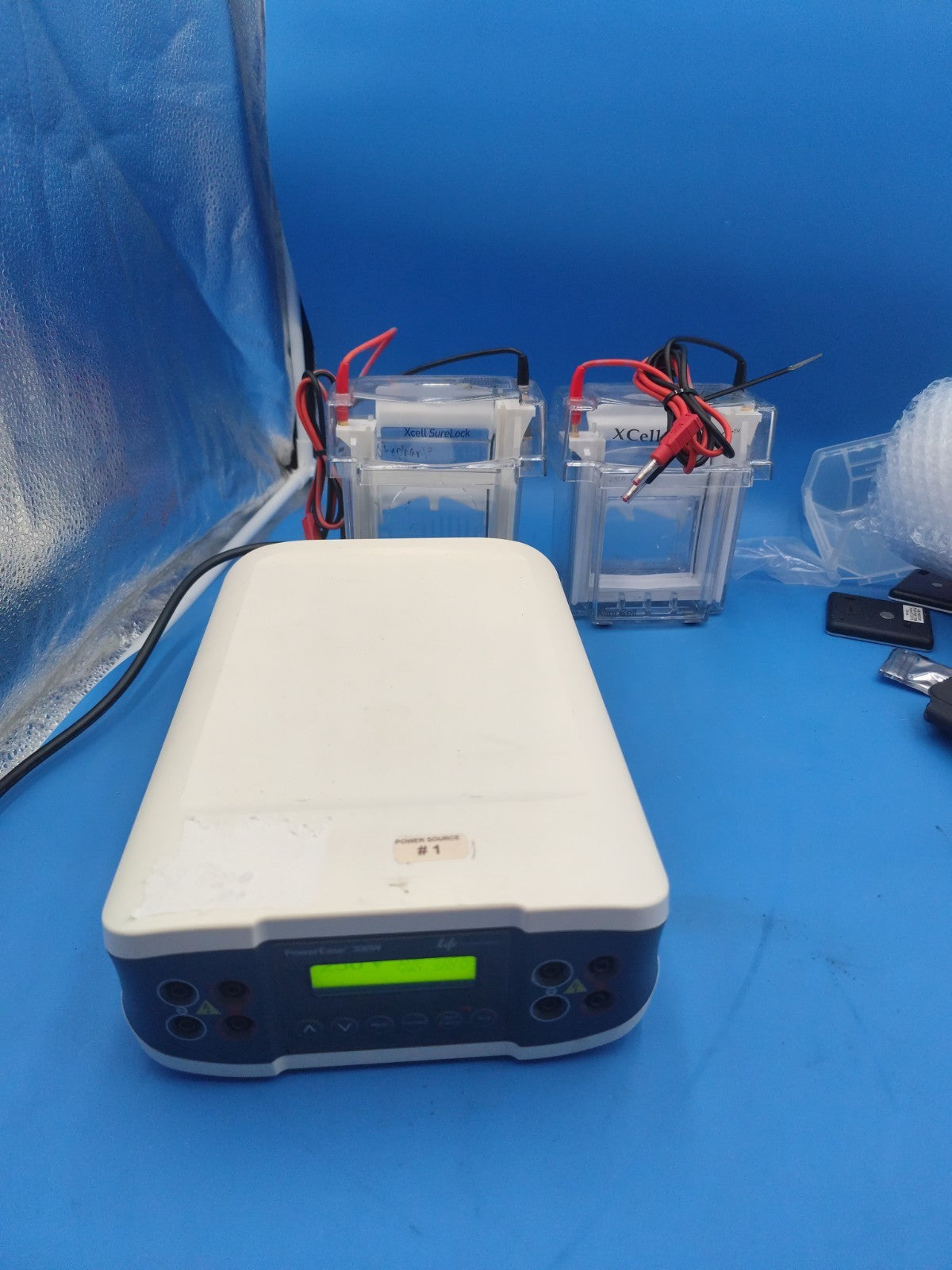 Invitrogen Protein Electrophoresis Gel Rig And Power Supply