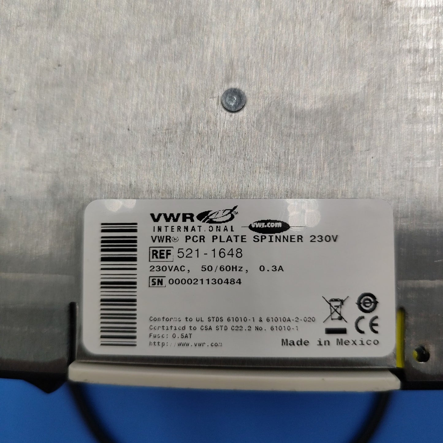 VWR Plate Spinner 230v 521-1648 With a Plug 