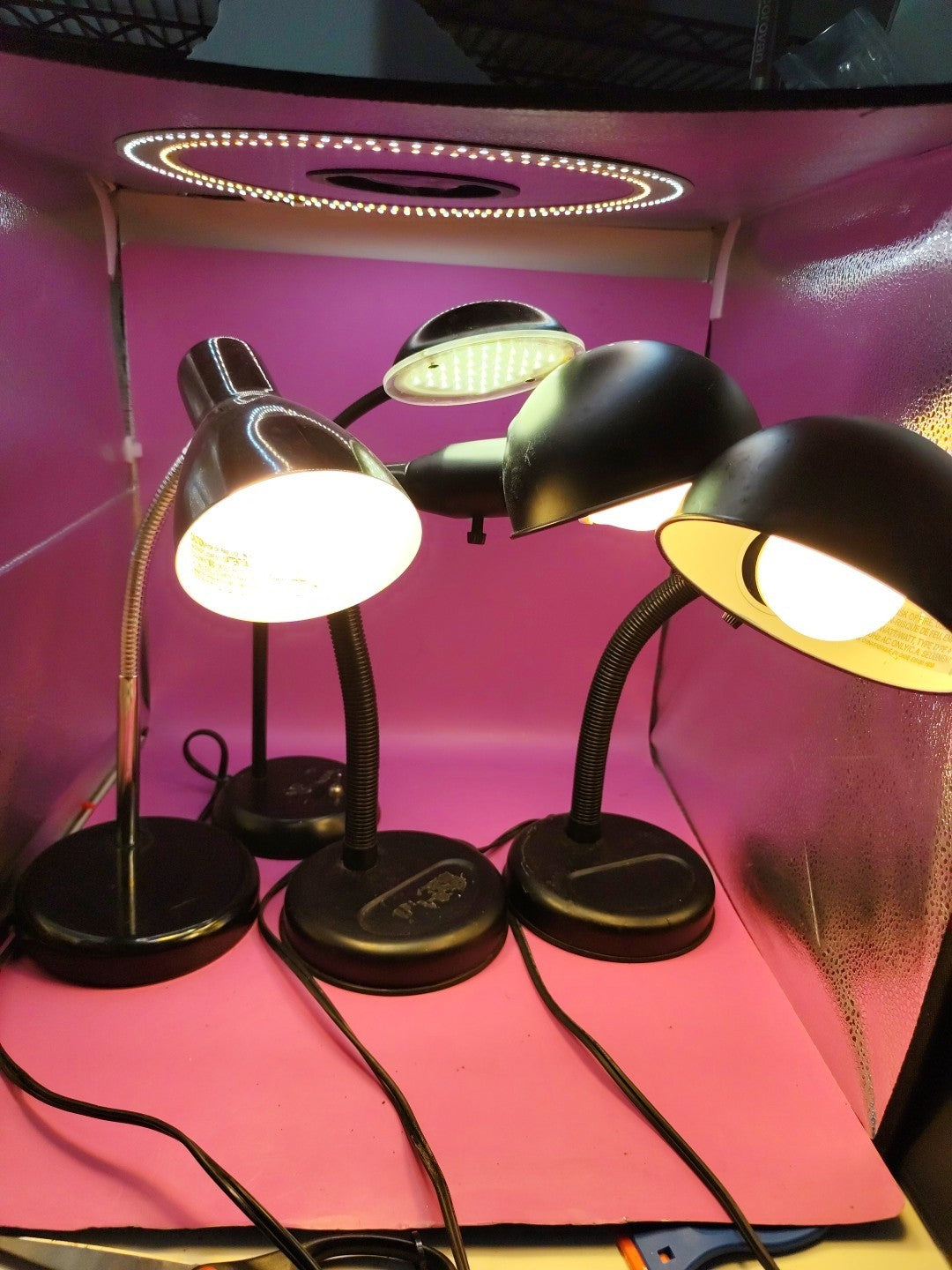 Set Of Four Table Lamps Reading Lamp