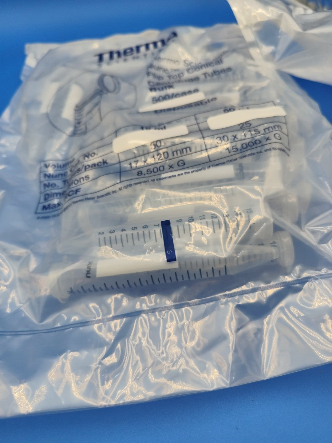 Thermo Scientific Nunc Flip Cap 15 ml Conical Tubes 50 PCs