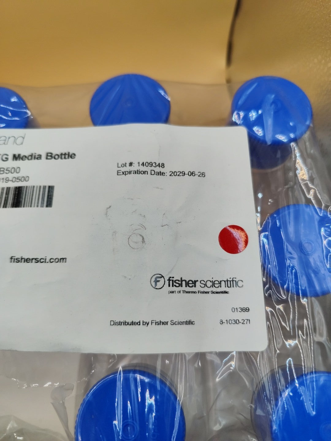 Fisherbrand 500 ml PETG Media Bottle Open Pack Of 10
