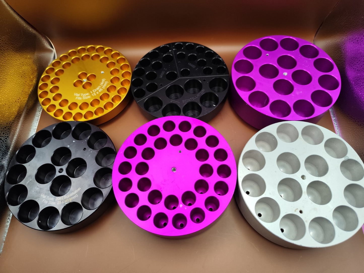 Round Metal Reaction Block from ChemGlass Ace Glass etc