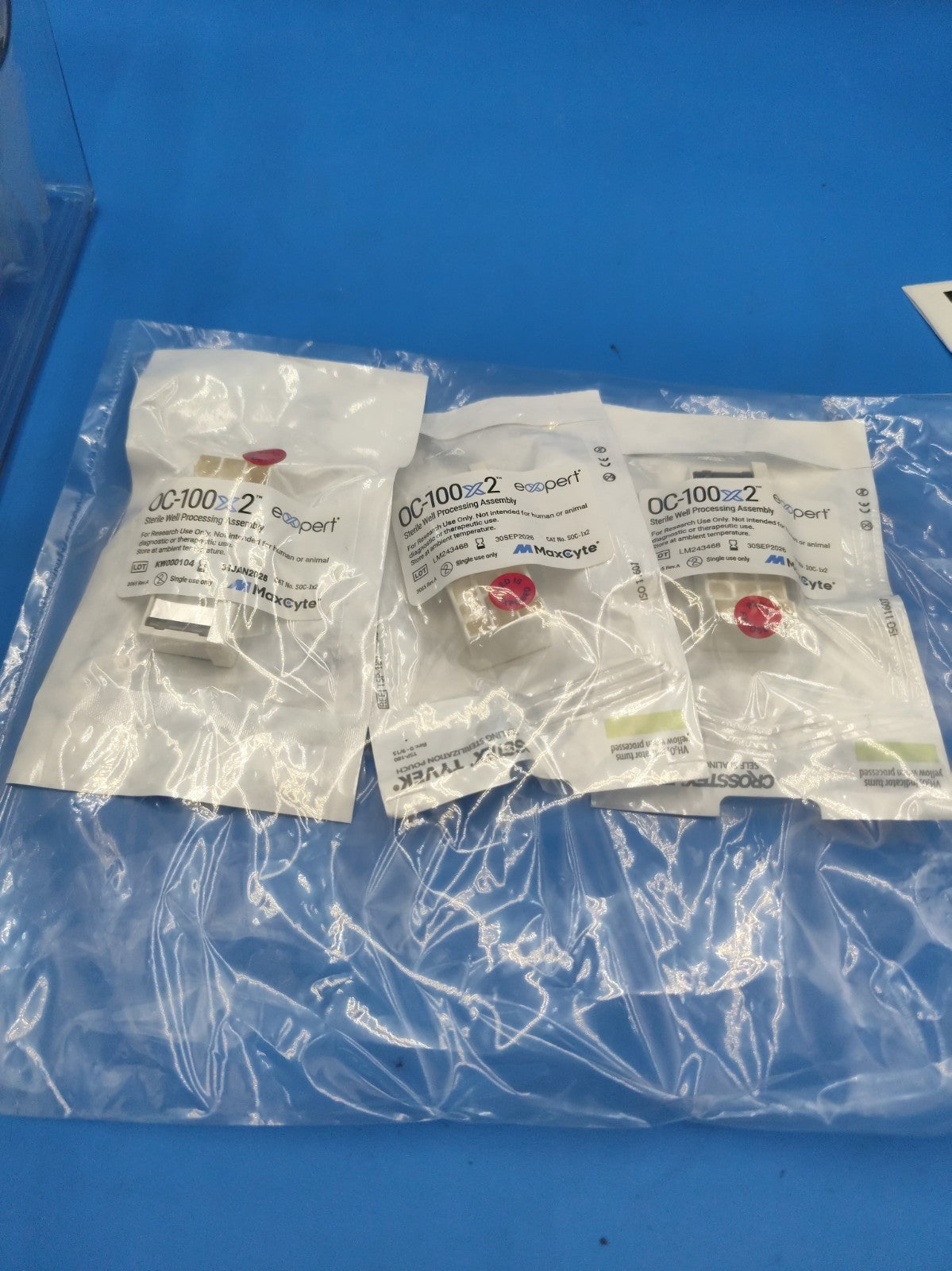 (3) MAXCYTE OC-100x2 Expert Electroporation Processing Assembly Year 2028 2026