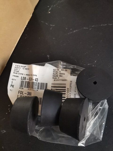 Rubber Stopper 1 Hole Size 10 Lot Of 2