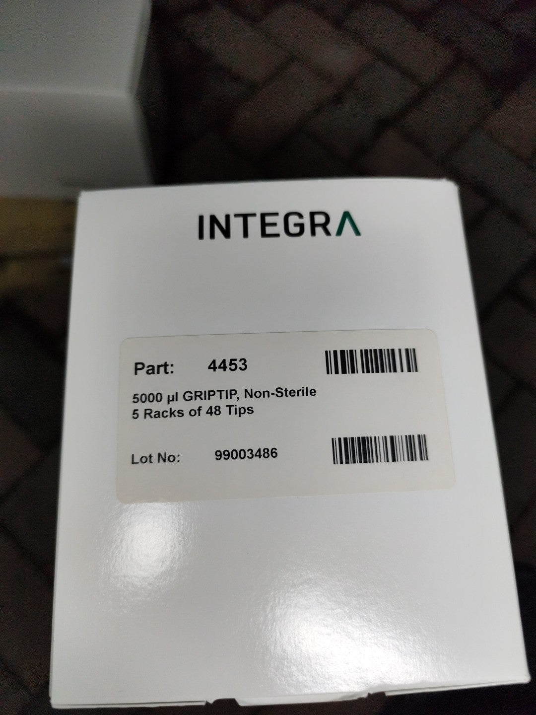 Integra 4453 5000ul Griptip Non Sterile 5 Racks Of 48 Tips Total 240