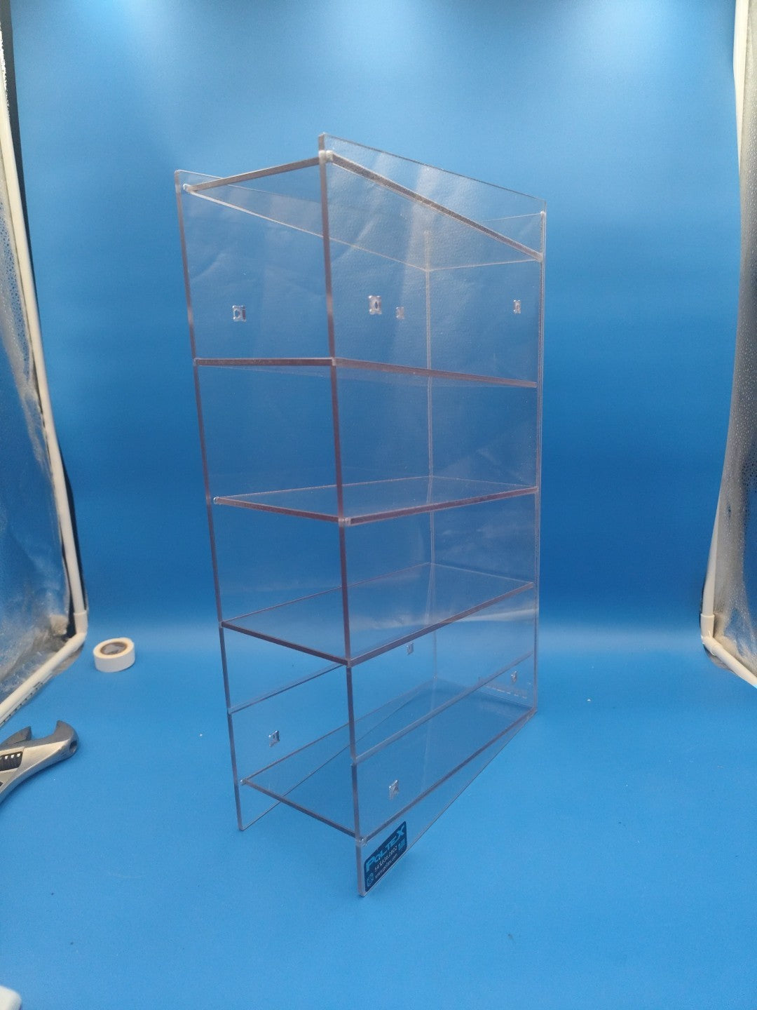 Laboratory Serological Pipet Rack Clear Acrylic H 19" L 11" W 5"