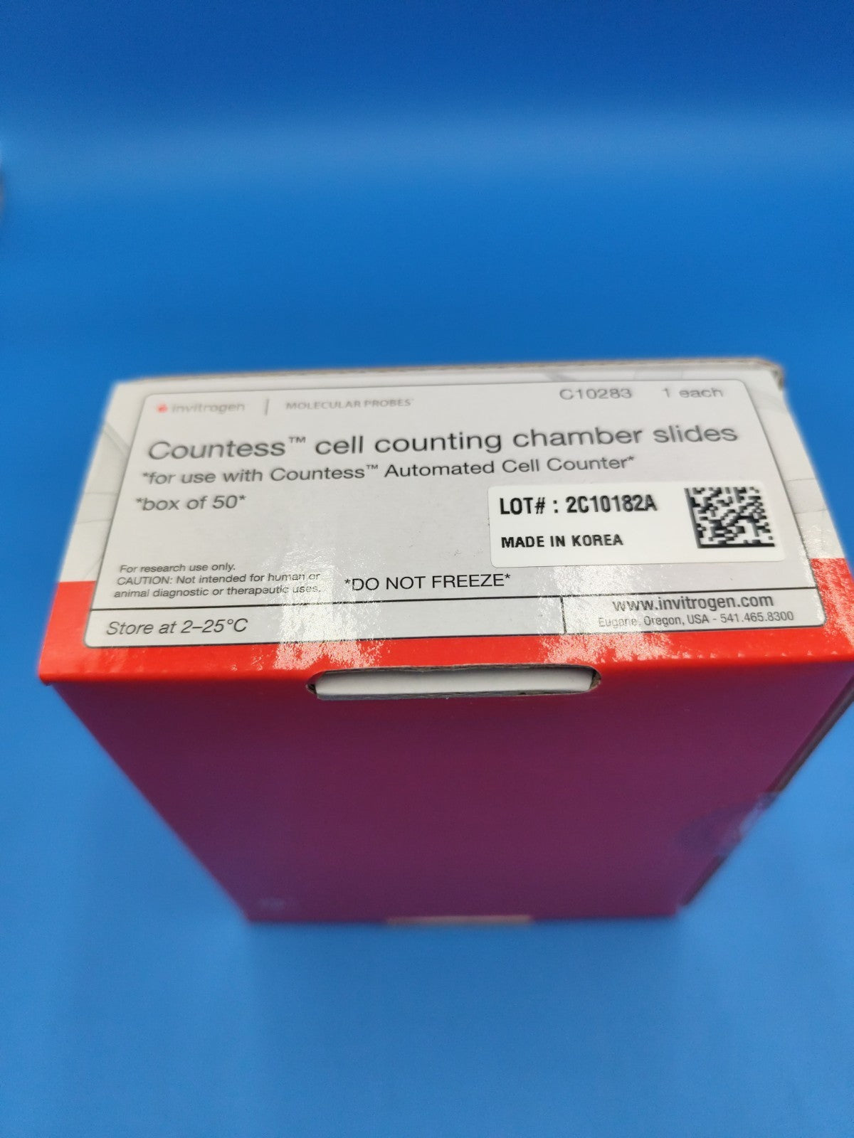 Invitrogen Countess Cell Counting Chamber Slides Box of 50 New Sealed C10283