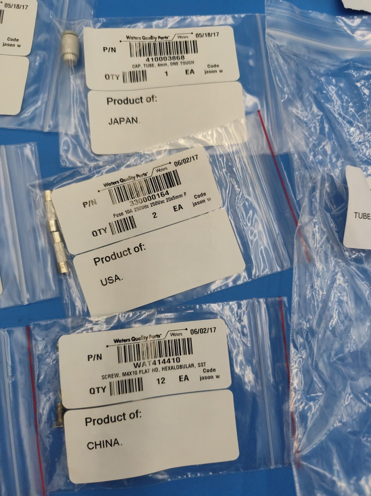 Large Lot Of Waters Service Parts