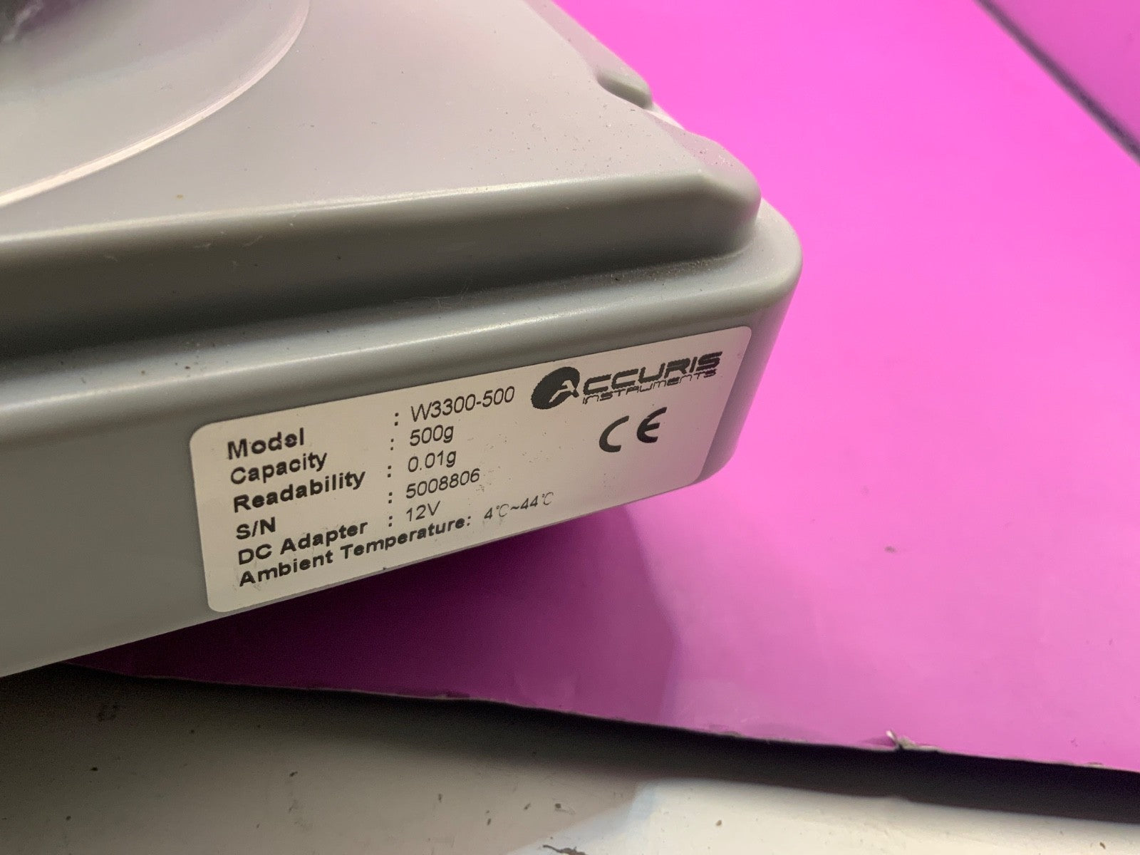 Accuris W3300-500 Balance Scale 500g 0.01g readability TESTED working