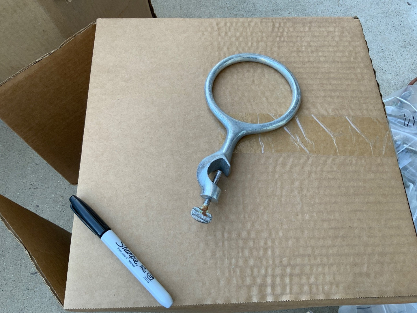 laboratory clamp or ring for column flask etc