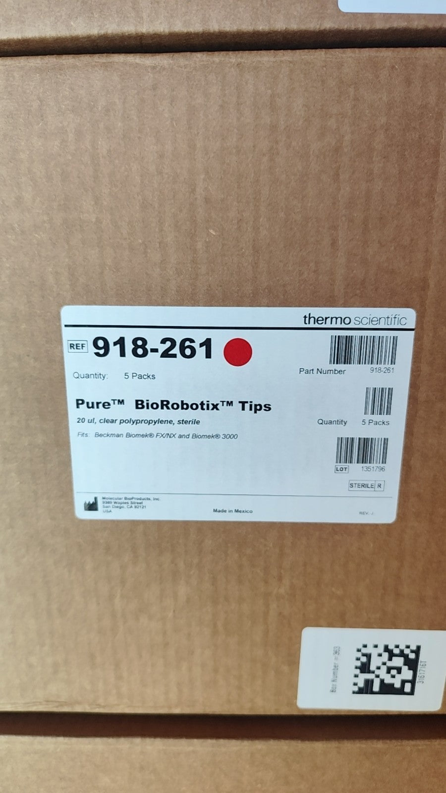 Automation Tips for Beckman AP96 Dispense Head 918-261 Case