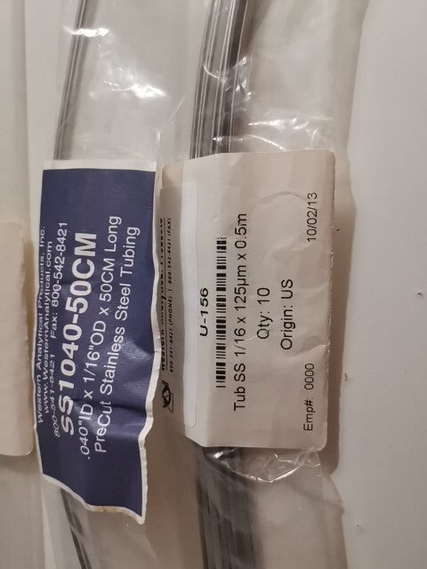 Lot Of 3 Bags Of Precut Stainless Steal Tubing U-156 U-155 SS1040-50cm