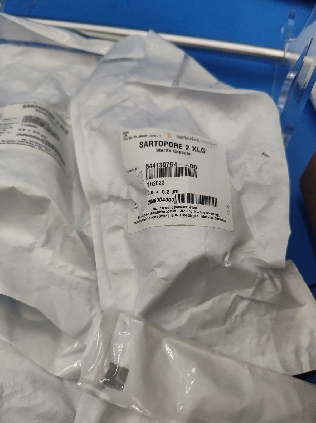 sartorius sartopure 2 XLG 0.8 um sterile capsule