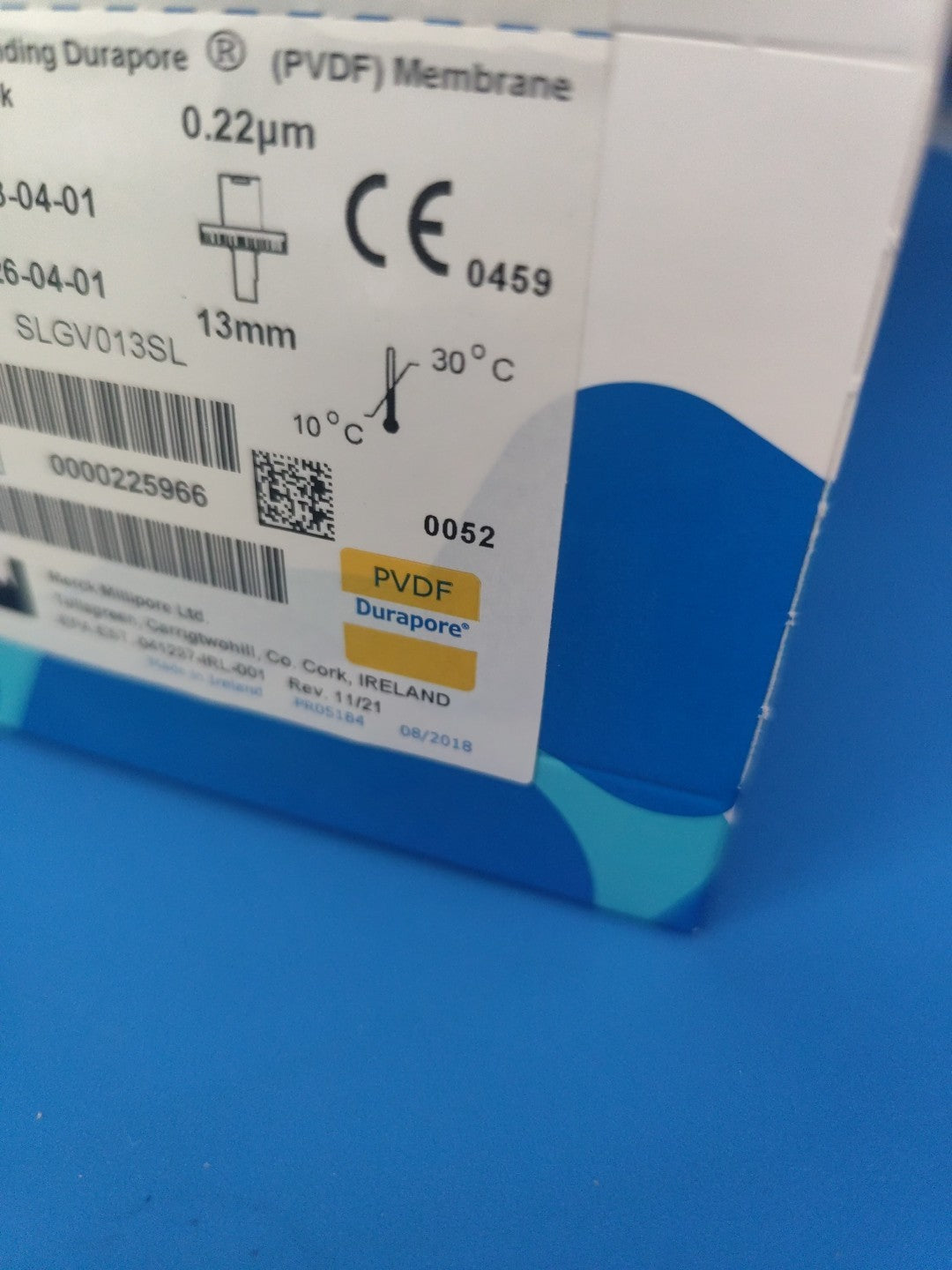 12 Pieces Millipore Syringe Filters Individually Wrapped 0.22um  PVDF 13mm
