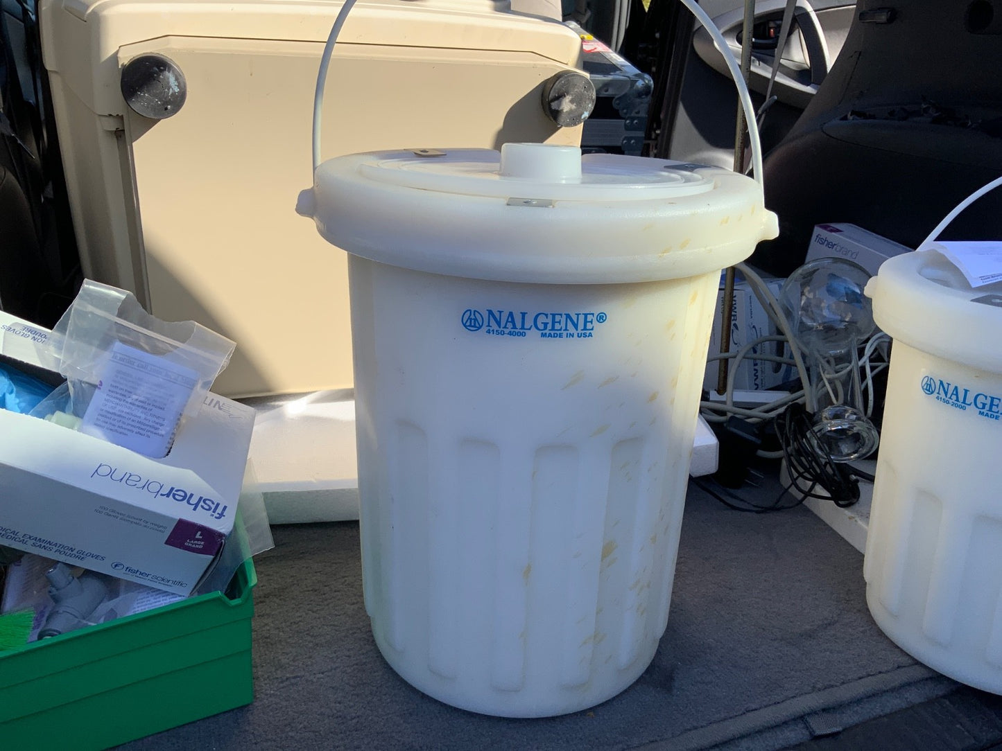 Nalgene 4150-4000 4150-2000 Plastic Liquid Nitrogen Dewar Flask 