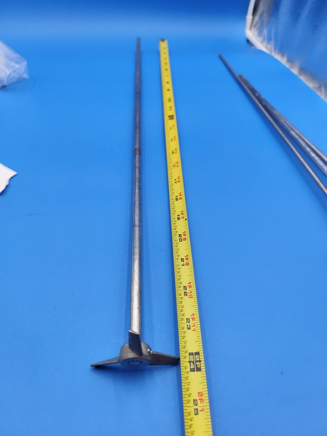 stainless steel propeller with shaft 24" long 2.5" diameter