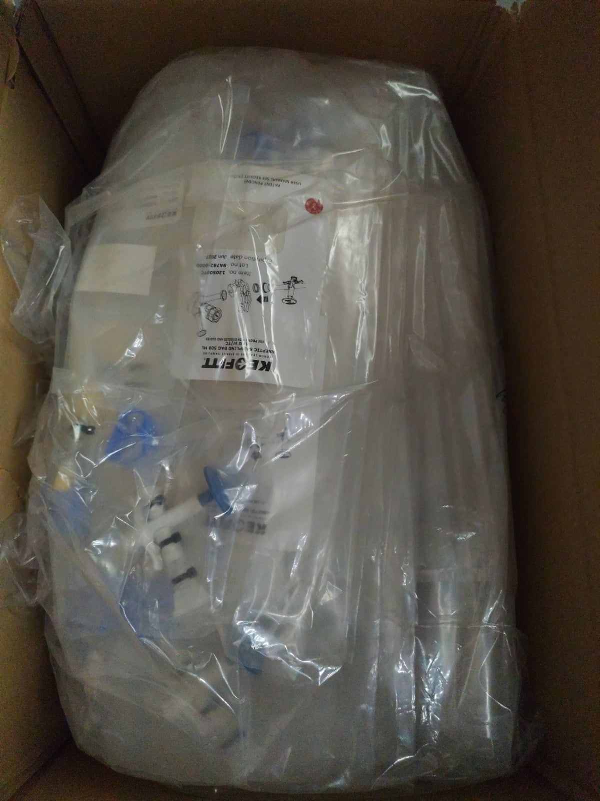 120500TC 80 PACK KEOFITT ASEPTIC SAMPLING BAG 500 ML MINI TRI-CLAMP CONNECTION