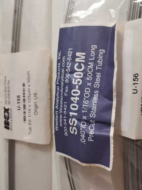 Lot Of 3 Bags Of Precut Stainless Steal Tubing U-156 U-155 SS1040-50cm