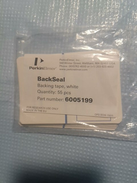 Revvity Health Sciences Inc BackSeal-96/384, White Adhesive Bottom Seal 17 Pc