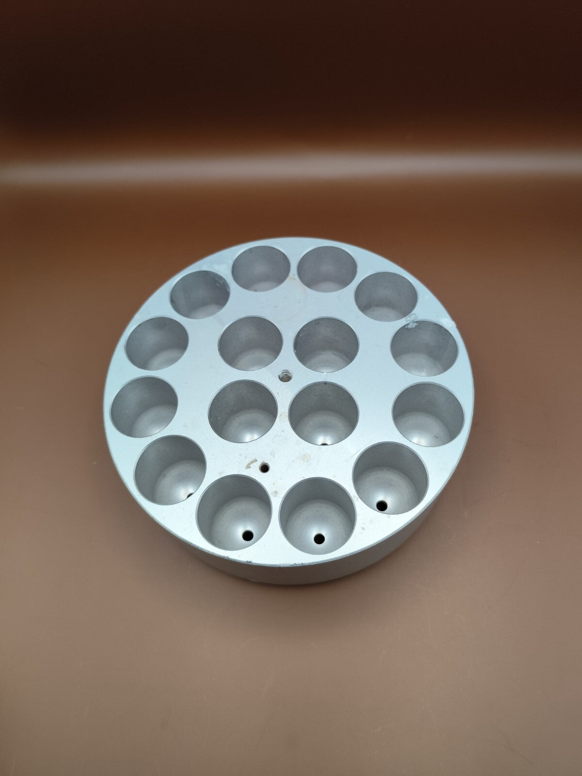 Round Metal Reaction Block from ChemGlass Ace Glass etc