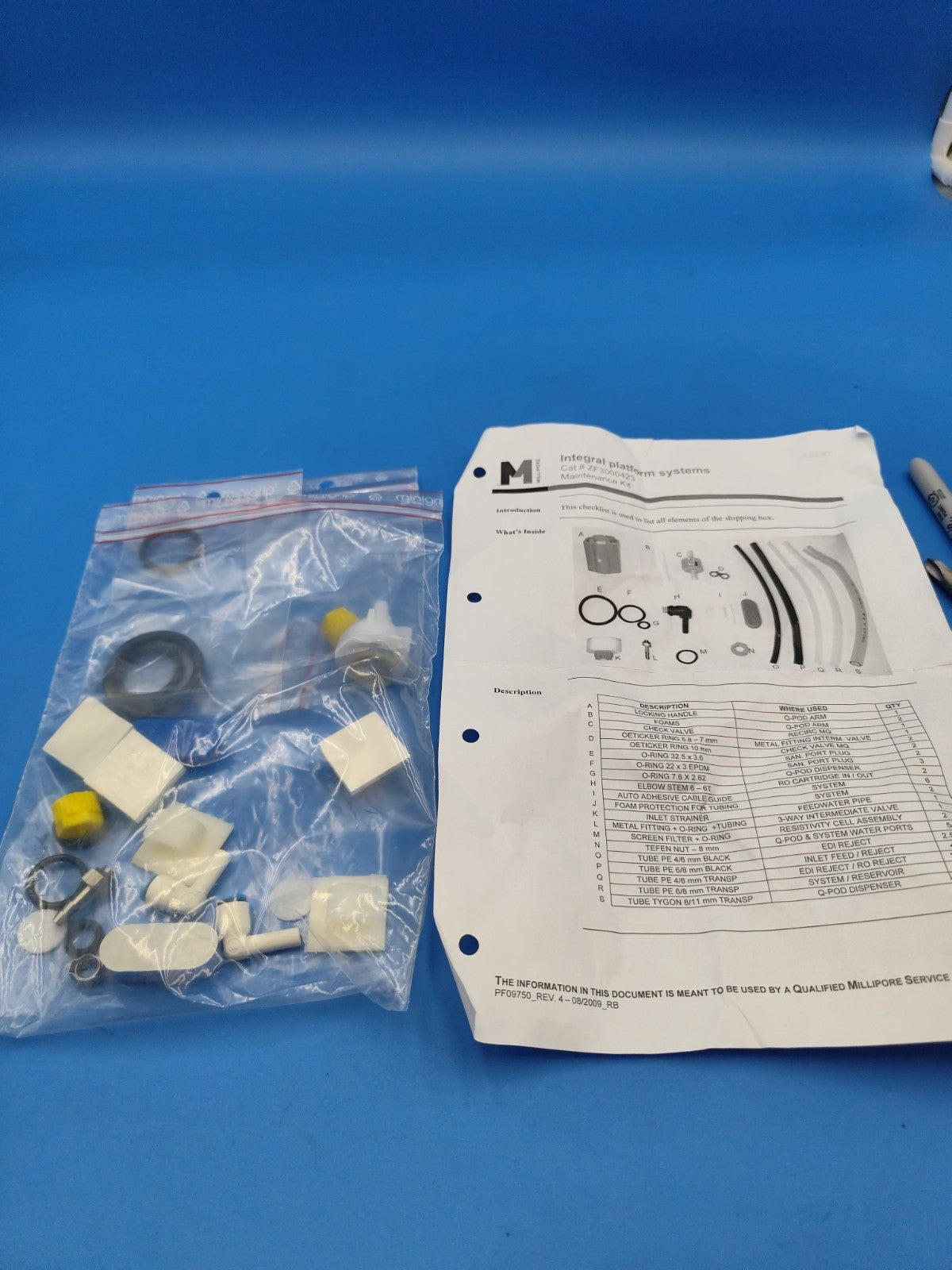 ZF3000423 Integral Platform Systems Maintenance Kit Incomplete 