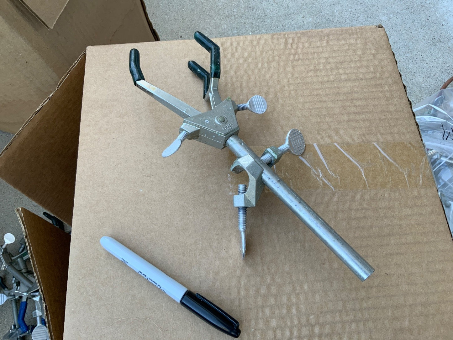 laboratory clamp or ring for column flask etc