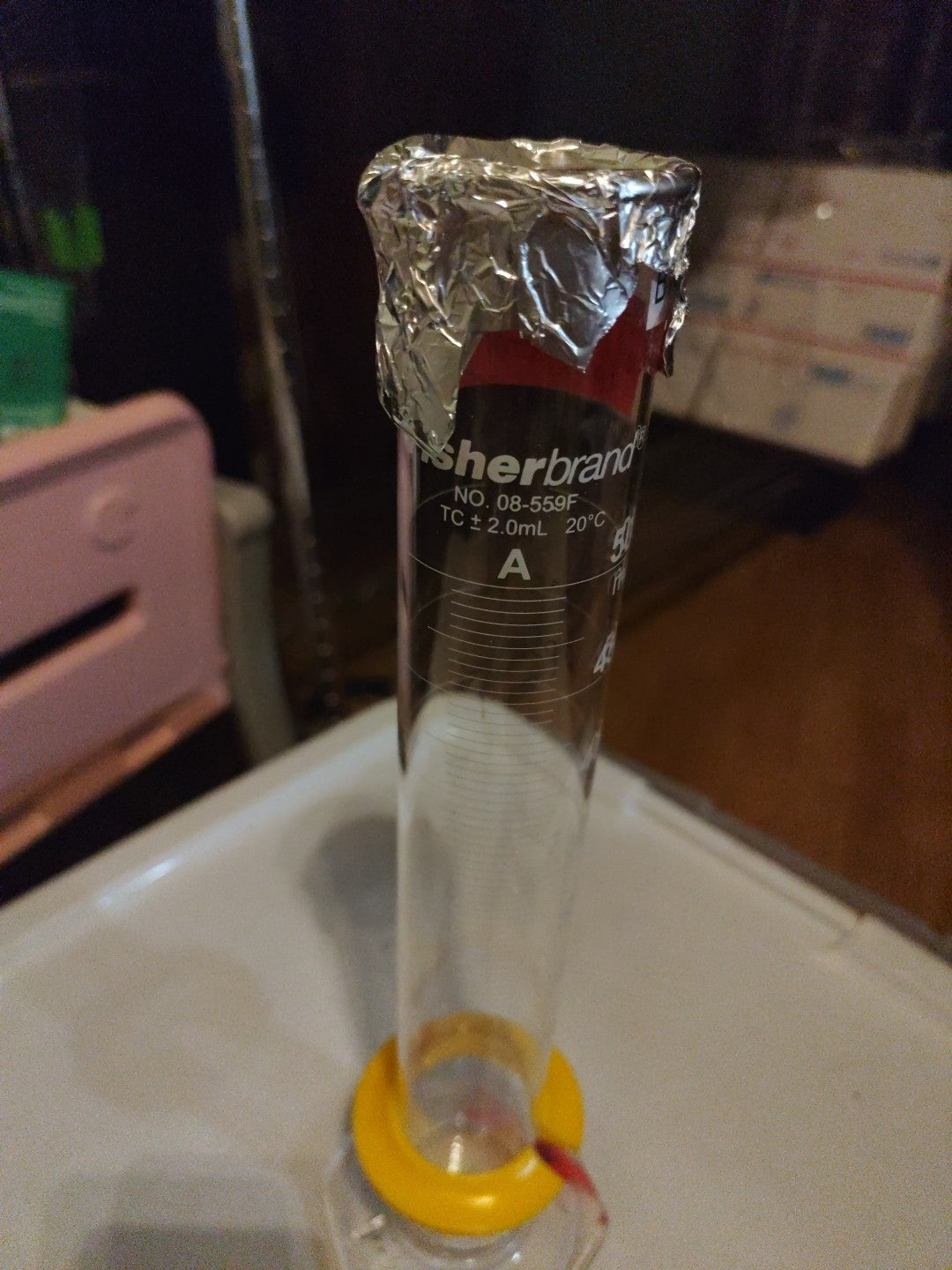 Fisherbrand 500ml Glass Cylinder No Chip 