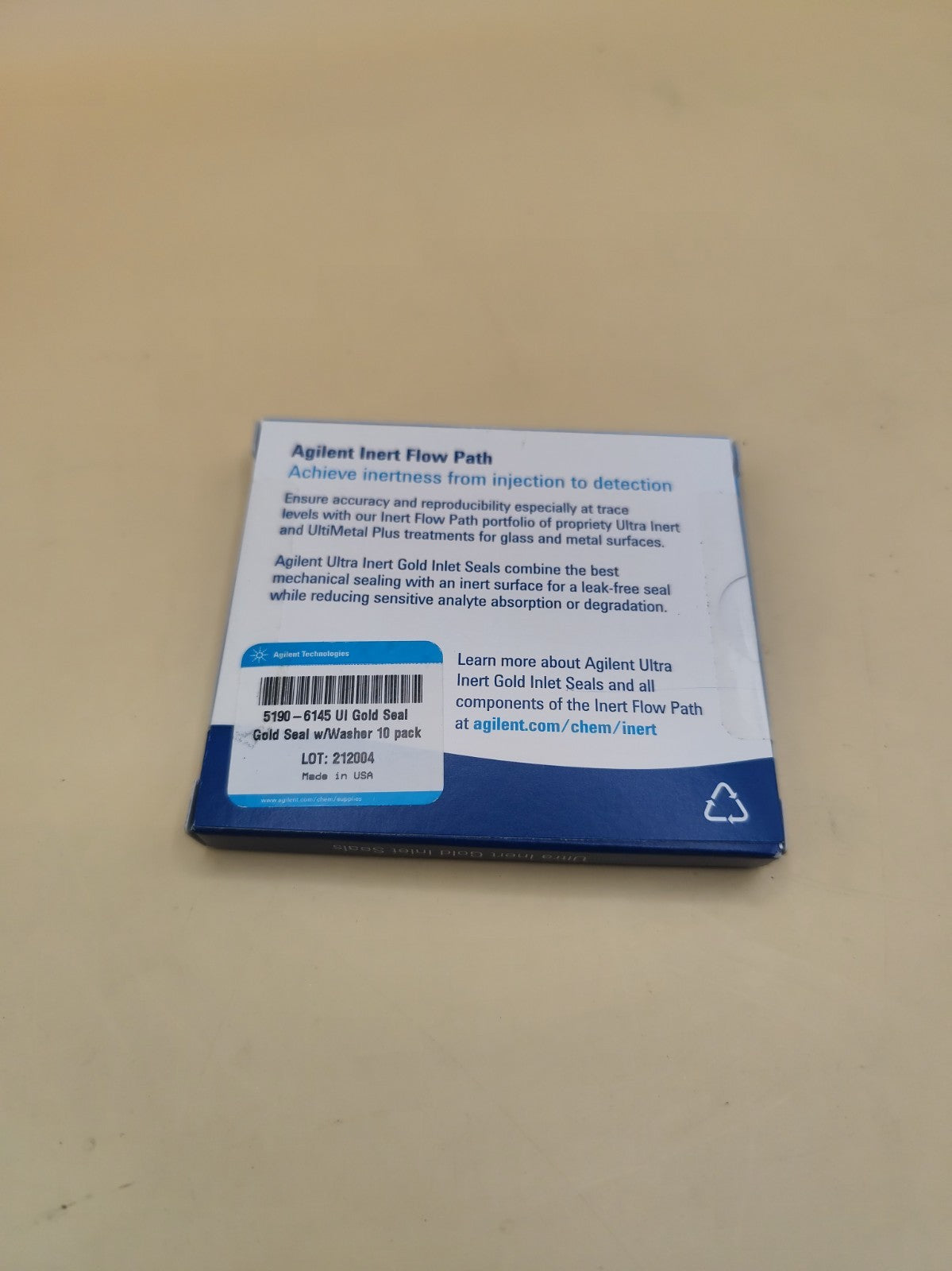 Agilent 5190-6145 Ultra Inert Gold Inlet Seal