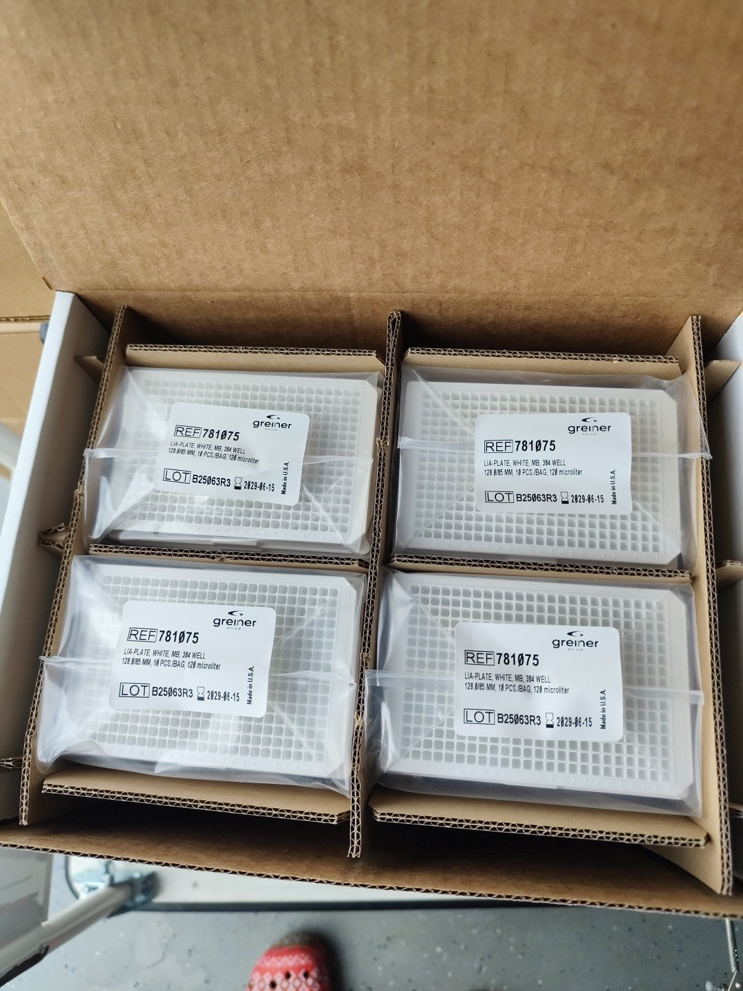 Lia Plate Greiner Bio-one 384 Well 120 ul 781075 cs40